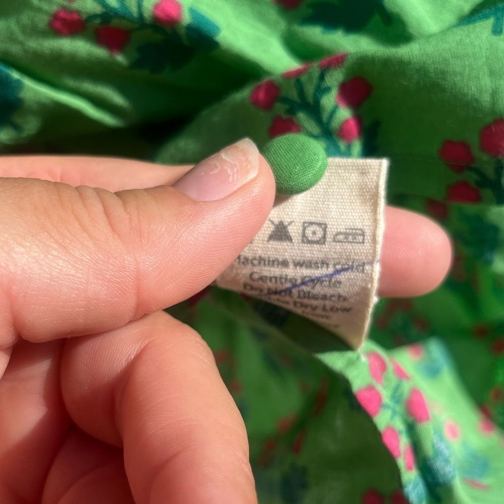 Printfresh In Bloom High Priority Blouse in Clover Green NWT - Picture 12 of 16
